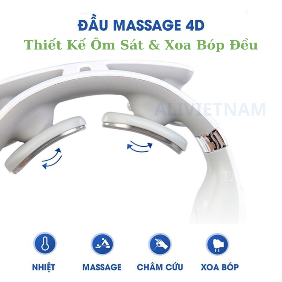 Máy mát xa cổ vai gáy, Máy massage điện xung giúp giảm đau mỏi vai gáy tùy chỉnh 16 cấp độ, Máy massage cổ JT008