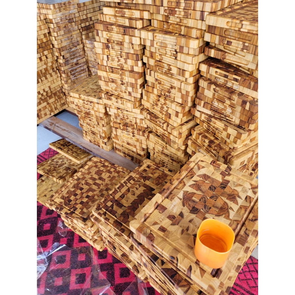 BG furniture Thớt gỗ Teak xuất khẩu, thớt Teak thái, không nấm mốc, kháng khuẩn tự nhiên. KT 25x35x2,5cm; 20x30x2.5cm
