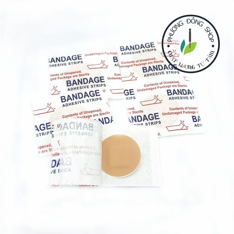 Combo 100 miếng dán tròn thẩm mỹ Bandage- An toàn- vô khuẩn