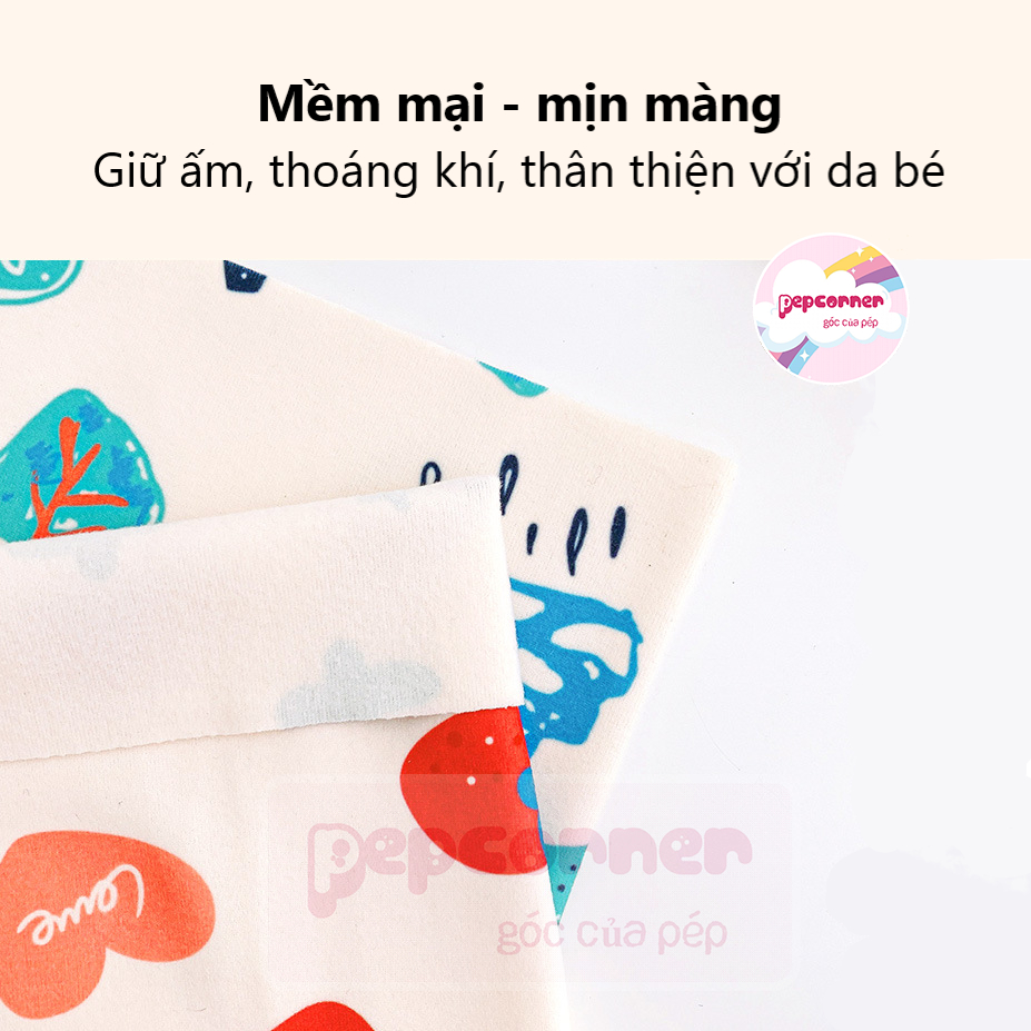 Khăn ống chui đầu giữ ấm cổ cotton mềm mại đàn hồi co giãn tốt cho bé trai bé gái