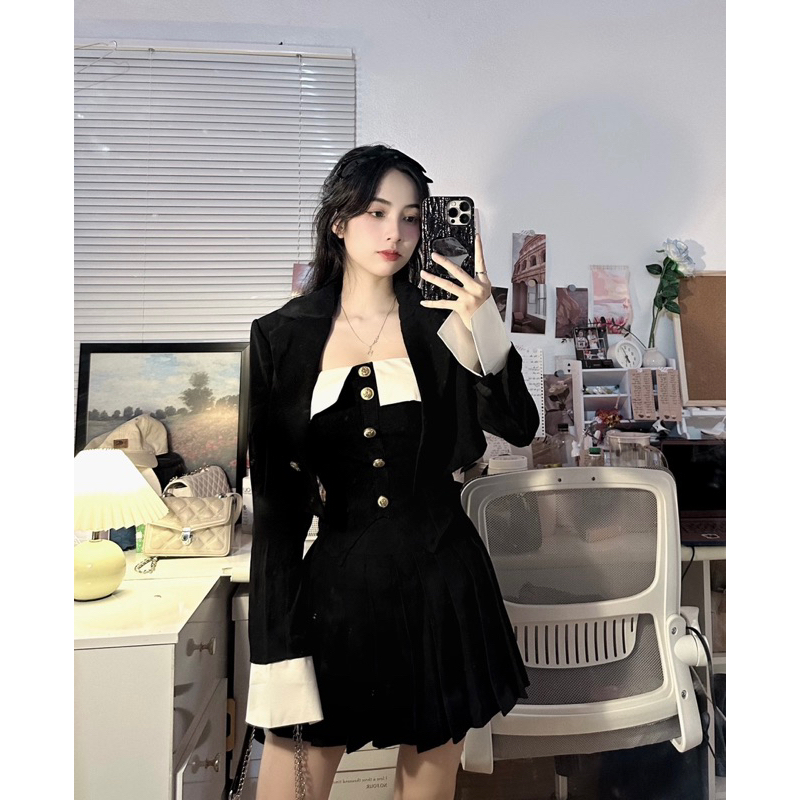 Set vest hàn siêu đẹp