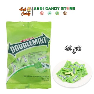 Kẹo Gum Bạc Hà Doublemint Loại Nhai 40 Viên
