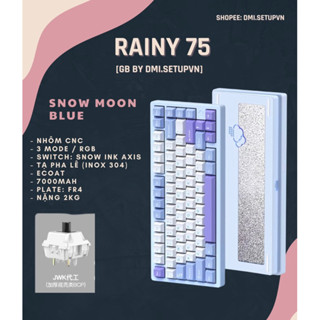 [GIAO NGAY] RAINY75 Keyboard Bộ Bàn Phím Cơ 3 mode QMK/VIA