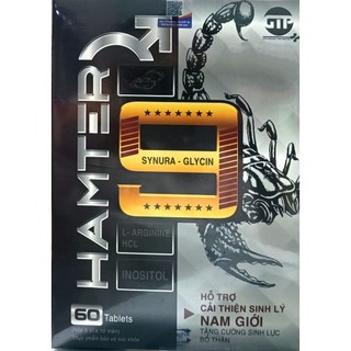 Bổ thận Hamter hộp 60 viên - Bổ thận, tăng cường sinh lý nam giới, giảm đau lưng mỏi gối, sinh lý yếu do thận kém