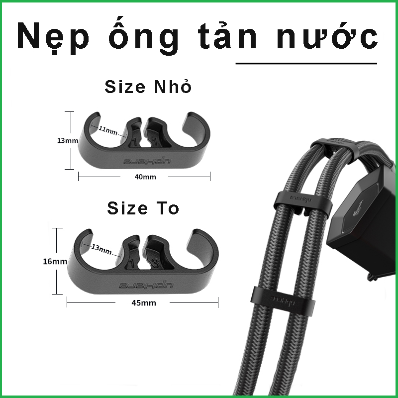 Nẹp nhựa ống tản nước (AIO) hỗ trợ đi dây gọn gàng