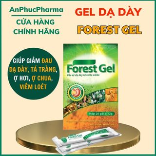 Forest Gel, giảm đau dạ dày, trào ngược dạ dày, lành vết loét dạ dày - Hộp 20 gói 12g