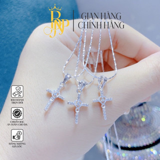  Dây chuyền thánh giá BNP đính đá nhỏ xinh,BẠC TA 