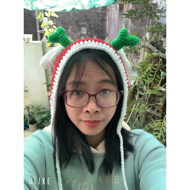 Mũ len tuần lộc cute