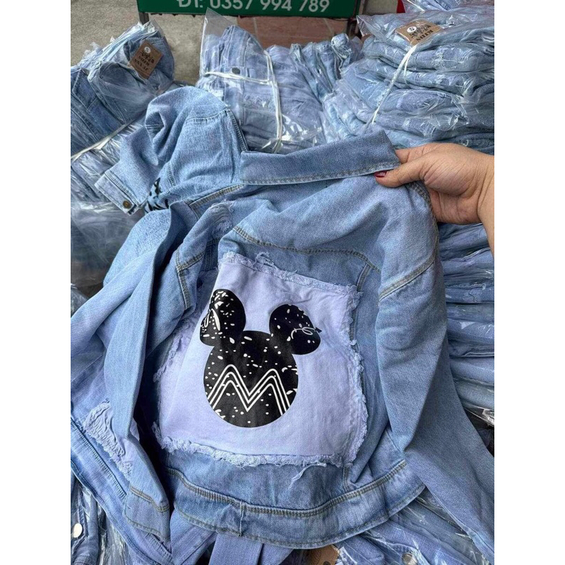 Áo khoác jean cho bé trai/gái 20-40kg
