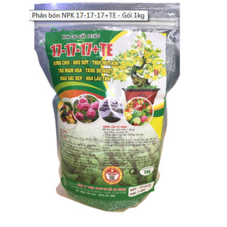Phân bón npk 17-17-17+te - gói 1kg