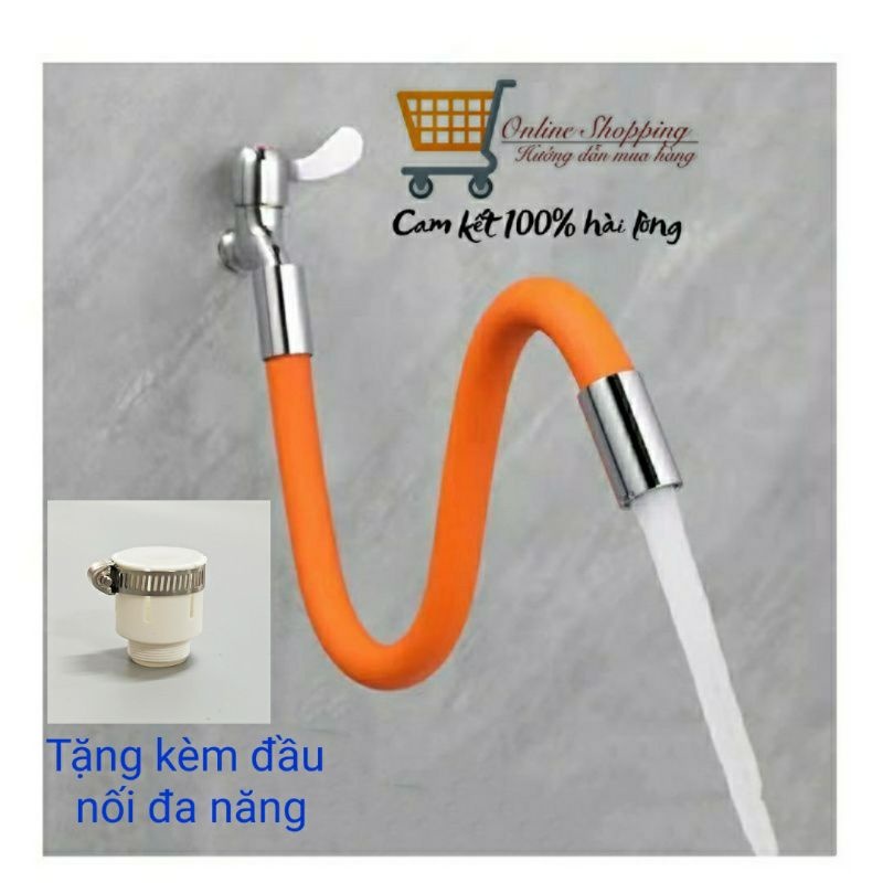 Ống nối vòi nước 50cm xoay 360 độ linh hoạt