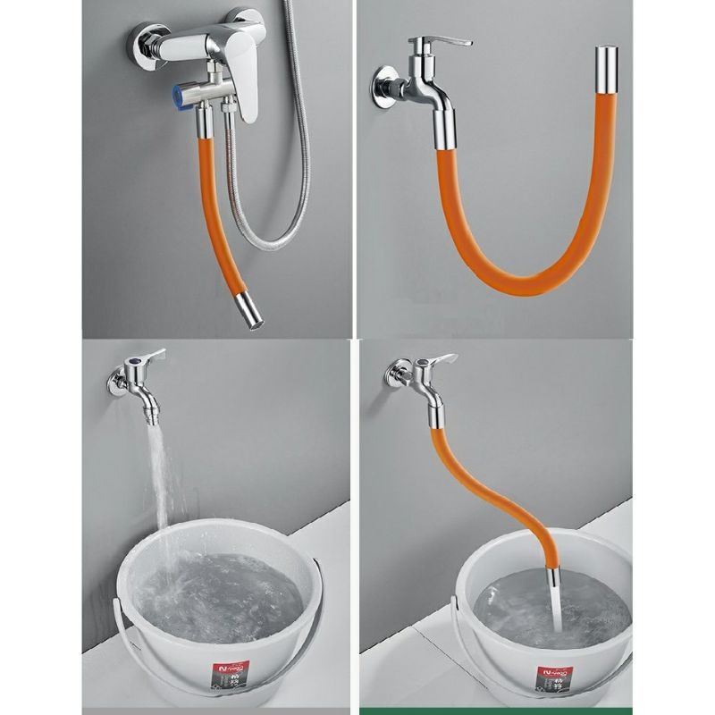 Ống nối vòi nước 50cm xoay 360 độ linh hoạt