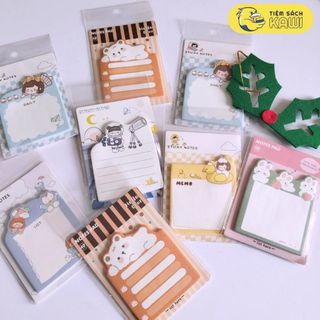 Giấy Note Ghi Chú Sticky Note Thiết Kế Dễ Thương , Dùng Để Ghi Chú, Trang Trí Sổ Vở Vô Cùng Tiện Lợi