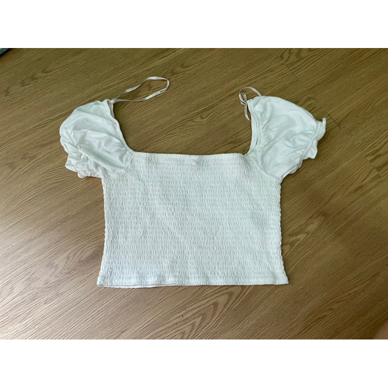 Áo crotop tay bồng f21 chuẩn xịn .