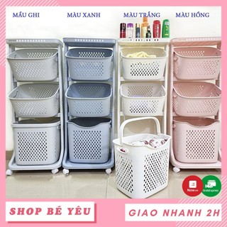 5567-3 Kệ đựng đồ đa năng, 3 tầng có bánh xe việt nhật 5567-3