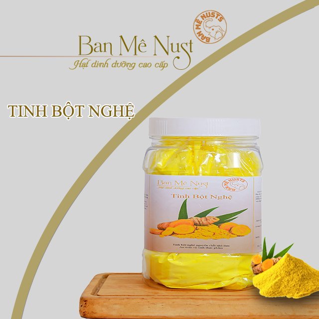 Tinh bột nghệ nguyên chất nhà làm, đăk lăk, 500gam, An toàn vệ sinh thực phẩm