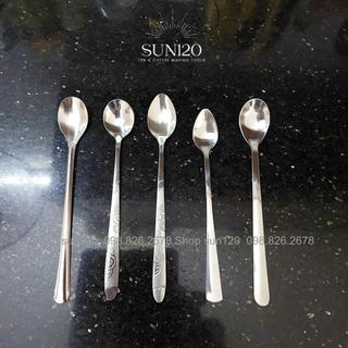 Thìa muỗng cà phê inox cán dài – coffee spoon Sun120 – thìa cafe inox