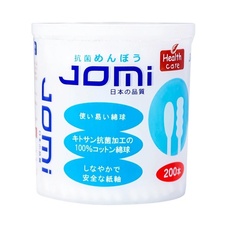 Bông tăm cao cấp JOMI 200 que cho trẻ sơ sinh / người lớn chính hãng Nhật Bản