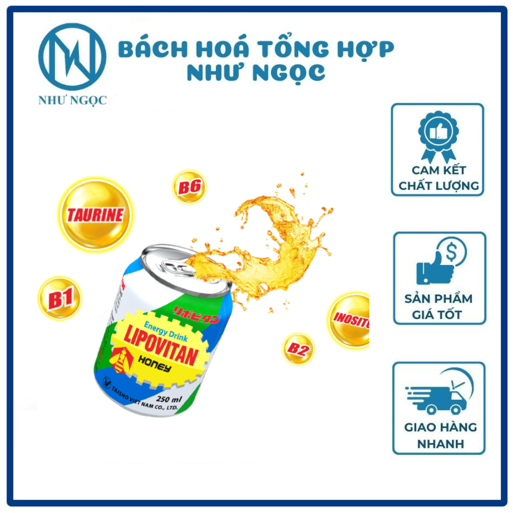 LỐC 6 LON - Nước Tăng Lực Redbull Việt/ Redbull Thái Lan/ Carabao/ RockStar/ Lipovitan Lon 250 ml