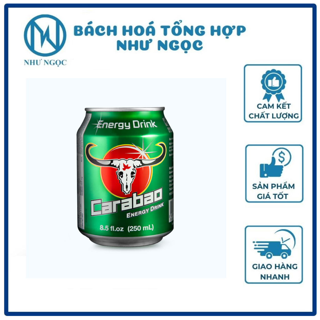 LỐC 6 LON - Nước Tăng Lực Redbull Việt/ Redbull Thái Lan/ Carabao/ RockStar/ Lipovitan Lon 250 ml