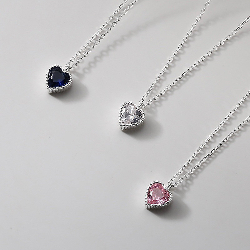 DÂY CHUYỀN BẠC Ý 925 TIM NGỌT NGÀO DÀNH CHO BẠN GÁI