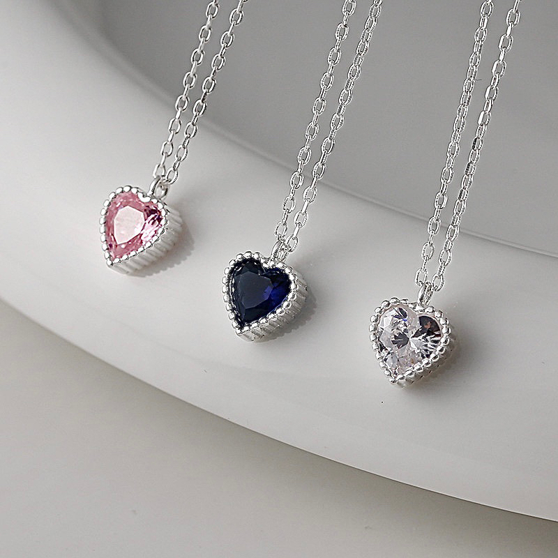 DÂY CHUYỀN BẠC Ý 925 TIM NGỌT NGÀO DÀNH CHO BẠN GÁI