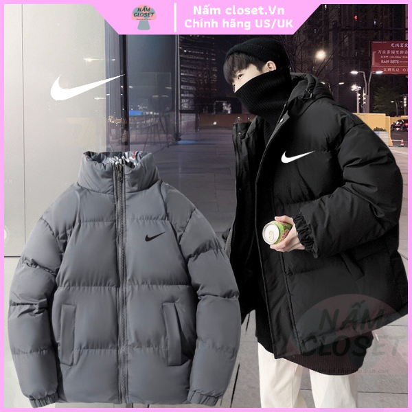 Áo Khoác Phao Nike Cao Cấp Nam Nữ Unisex Form Rộng Hàn Quốc Dày Dặn - SX NấmCloset 002