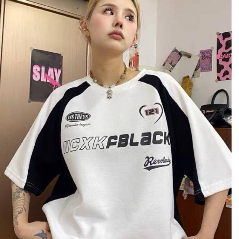 Áo Thun Tay Lỡ FBLACK Phối Màu RAGLAN BLOCKORE Form Rộng Unisex, áo phông nam nữ unisex phong cách Ulzzang- GTM Store