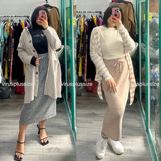 Chân váy midi len F&F xuất xịn bigsize