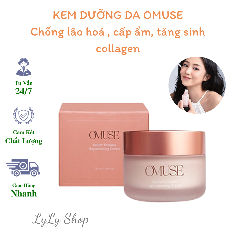 Kem dưỡng da cấp ẩm OMUSE Secret Timeless Cream , chống lão hoá, tăng sinh collagen lylyshop - 50ml