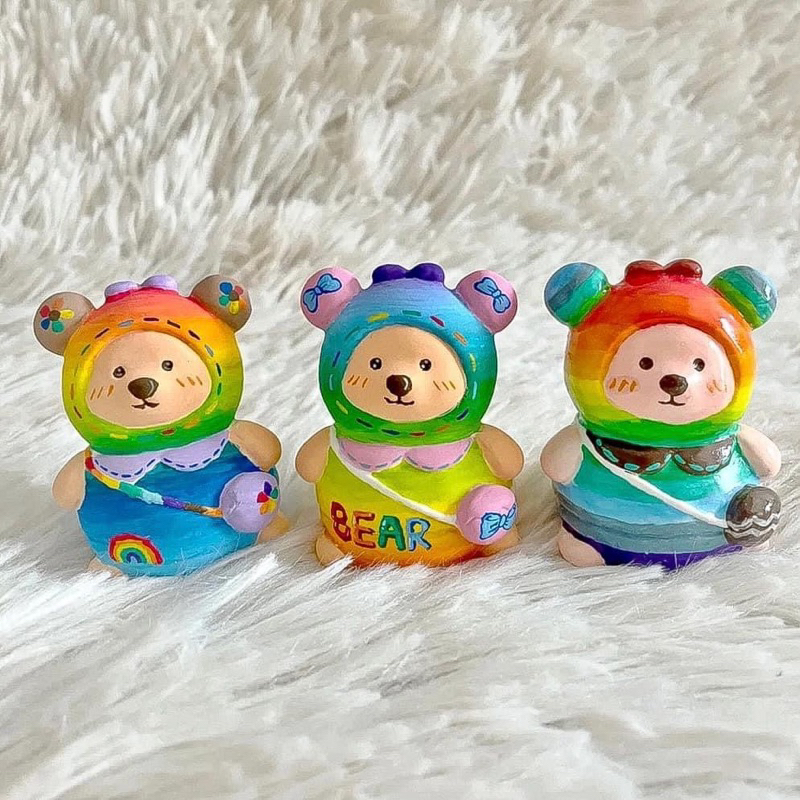 Tượng thạch cao gấu mini