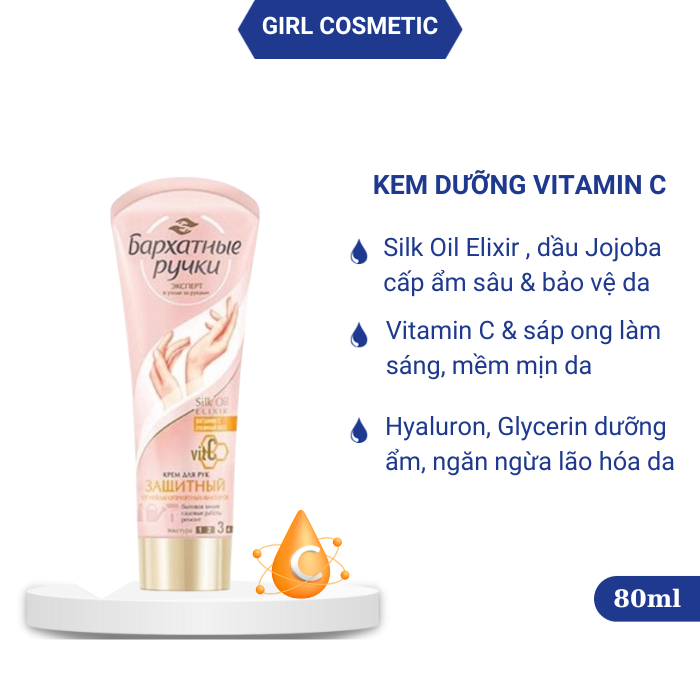 Kem dưỡng da tay Silky lụa Nga