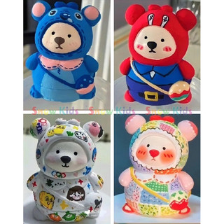 Tượng thạch cao gấu mini