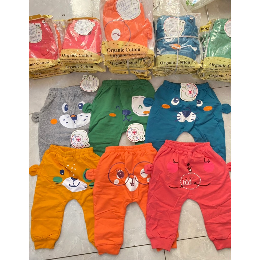 Quần dài đáp đũng Dokma mông thú chất da cá size 6m-24m