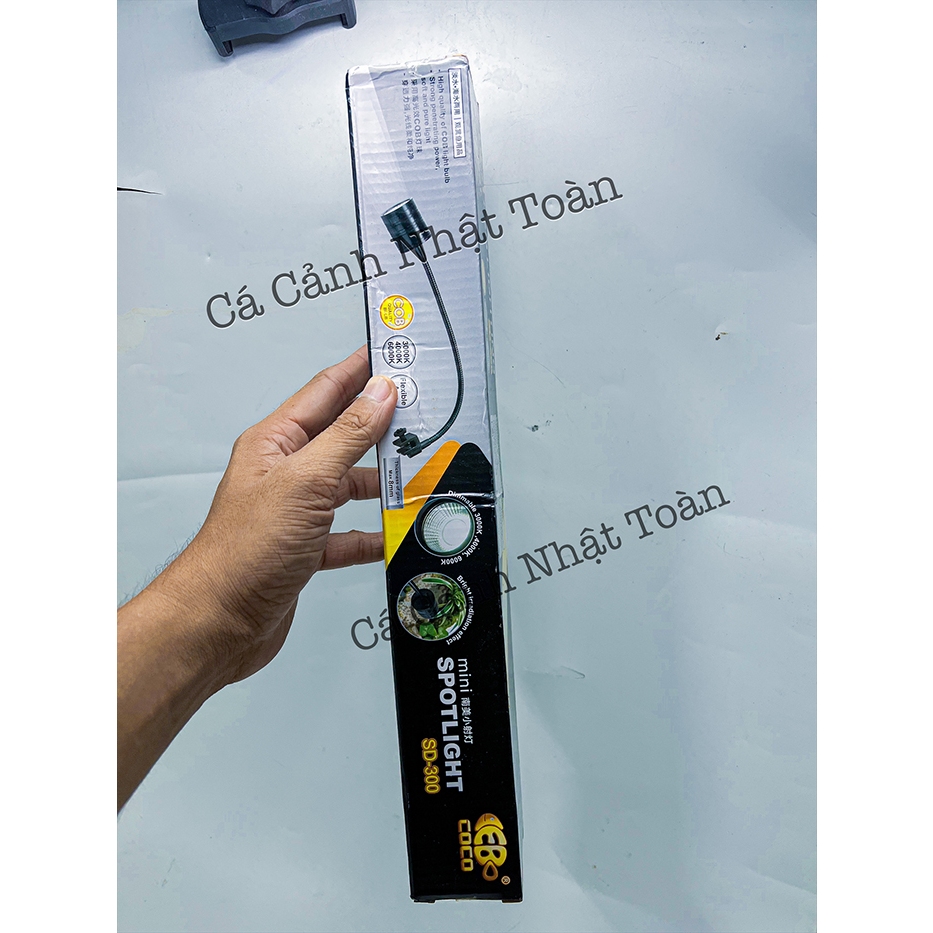 ĐÈN LED KẸP BỂ CÁ 1 BÊN 3W 3 CHẾ ĐỘ MÀU COCO LED
