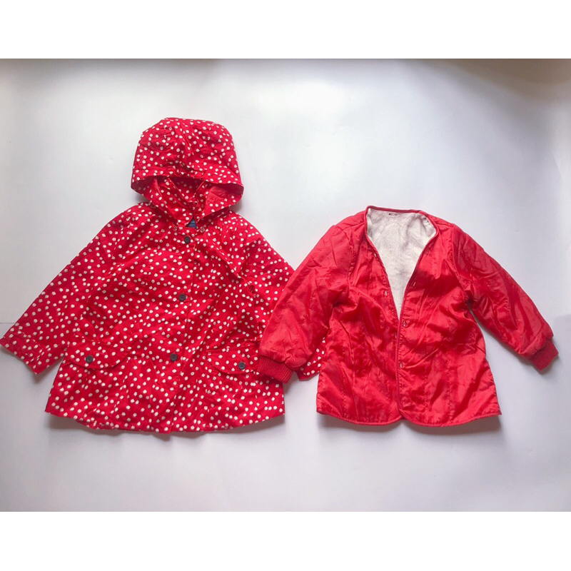 Áo khoác kaki lót lông cho bé gái