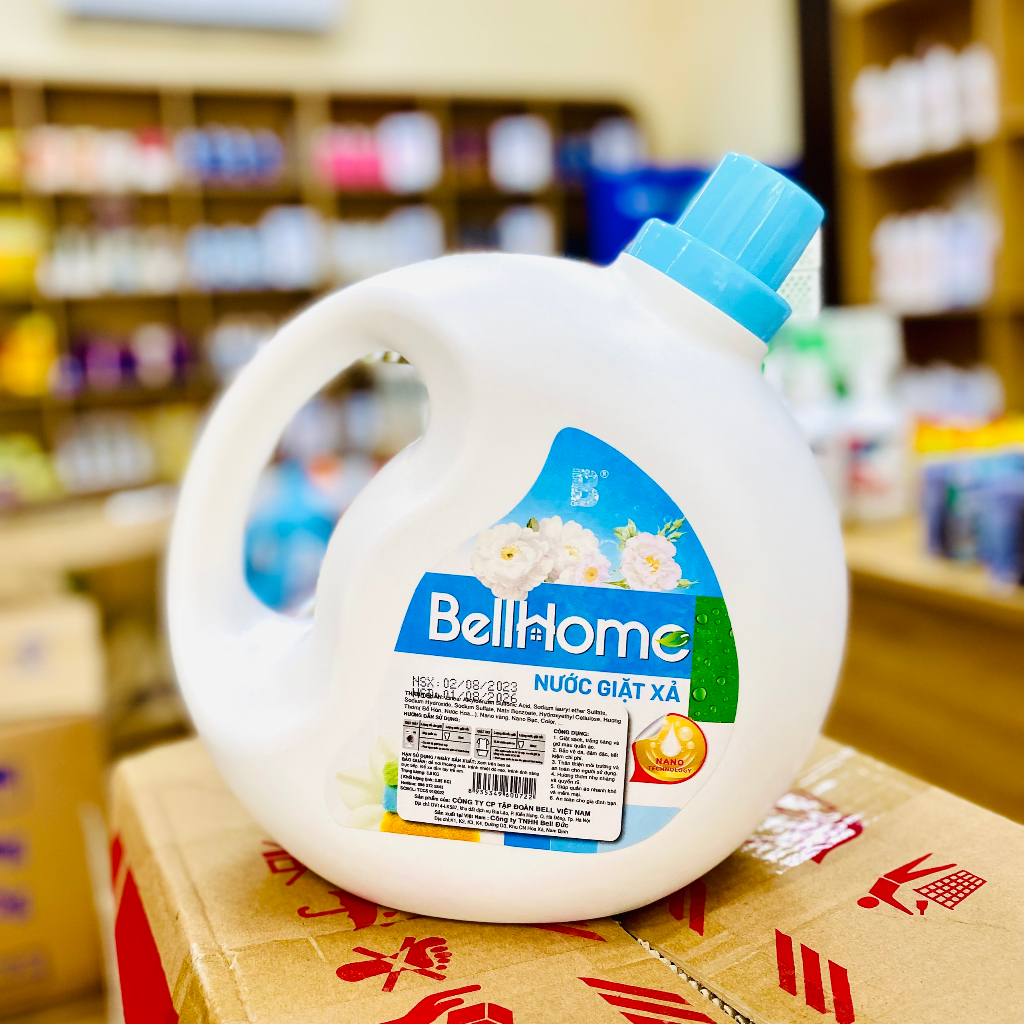 Nước Giặt Xả Gold Bell Home 3KG Cao Cấp Với Công Nghệ Sinh Học An Toàn Lưu Hương Vượt Trội, Làm Mềm Sợi Vải