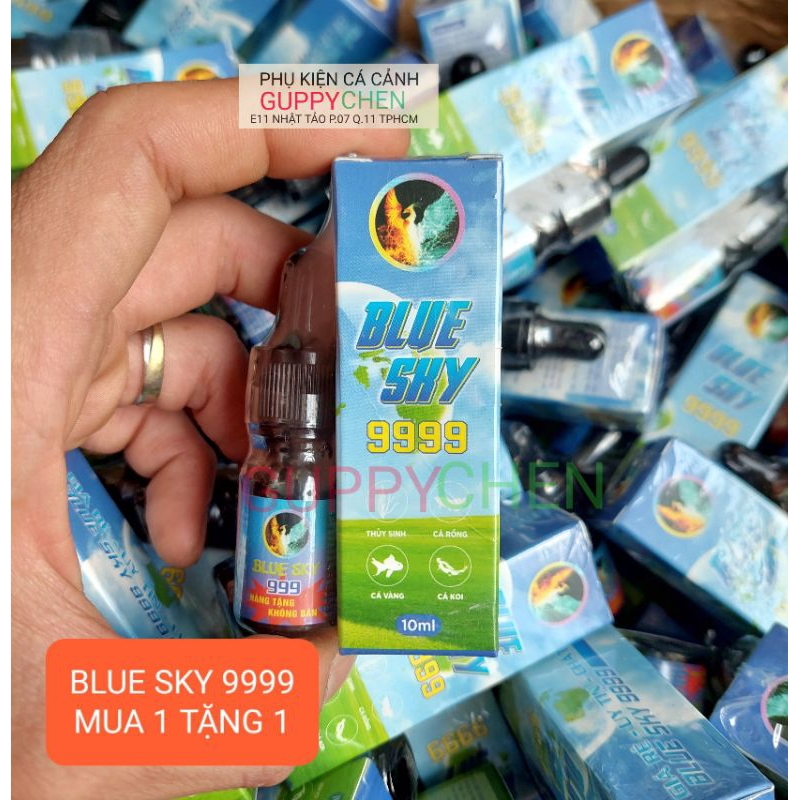 BLUE SKY 9999 chuyên xử lý nấm , xử lý trùn chỉ dùng cho mọi loại cá
