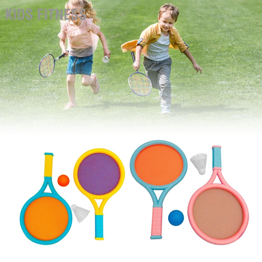 Vợt Cầu Lông Kiêm Vợt Tennis Trẻ Em Chống Trơn Trượt Đàn Hồi Kèm 1 Bóng 1 Cầu, Đồ Chơi Trẻ Em Bống Shop 36