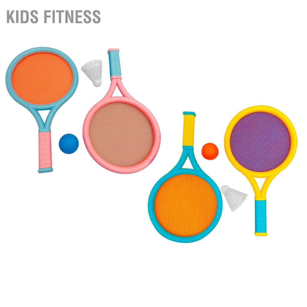 Vợt Cầu Lông Kiêm Vợt Tennis Trẻ Em Chống Trơn Trượt Đàn Hồi Kèm 1 Bóng 1 Cầu, Đồ Chơi Trẻ Em Bống Shop 36