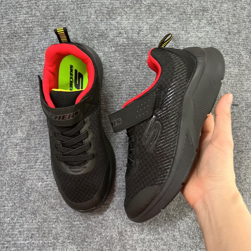 Giày Skechers bé trai CHÍNH HÃNG quai xé dán