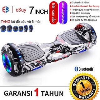 Xe cân bằng  Kết nối Bluetooth 2 bánh thông minh  lớn 7 inch Phát nhạc+Thời gian sử dụng lâu+Động cơ+Đèn LED siêu ngầu