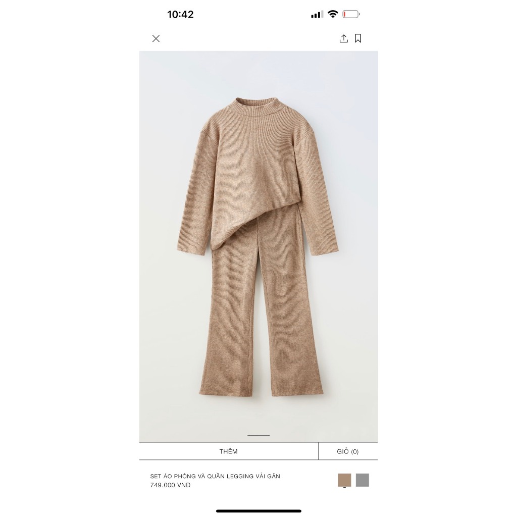 Bộ thu đông Len Mềm ống loe