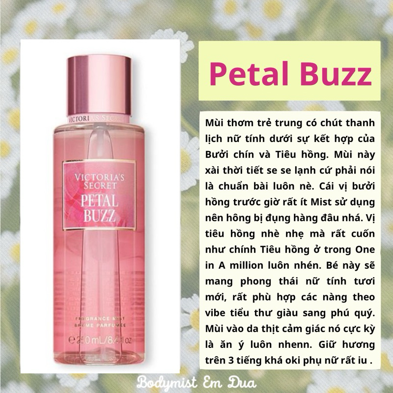 Xịt Thơm Toàn Thân - PETAL BUZZ