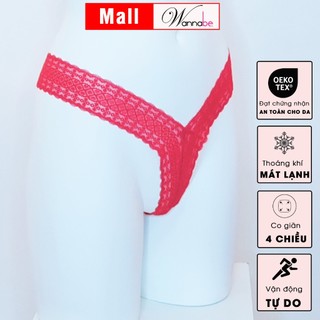 Quần lót ren T-back WANNABE QLR15 quần chíp nữ chữ T gợi cảm khoe vẻ căng tròn của người mặc