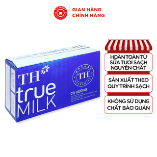 Thùng 48 hộp sữa tươi tiệt trùng có đường TH True Milk 110ML