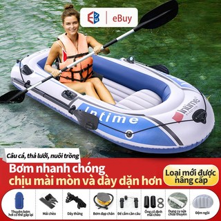  Thuyền hơi Xuồng câu cá Intime 2-4 người cho thuyền Kayak dã ngoại cắm trại đi camping sông nước,Thân thuyền dày dặn 