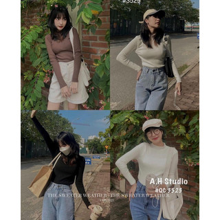 Áo len cổ 3 phân - Hàng quảng châu