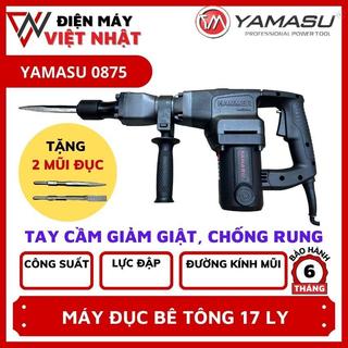 Máy đục bê tông chuyên dụng Yamasu YMS-0875 tay cầm giảm rung giật, hấp thụ lực, công suất lớn 1.800W chính hãng