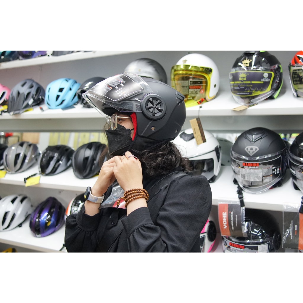 Mũ bảo hiểm 3/4 YOHE 851 nhỏ gọn nhẹ đạt chuẩn châu Âu ECER22.05 chính hãng - Helmets 4U